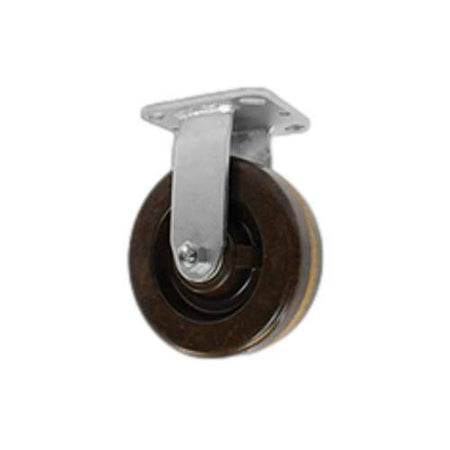 8" x 2" Phenolic Wheel Rigid Caster - 1,100 lbs. capacity - Durable Superior Casters