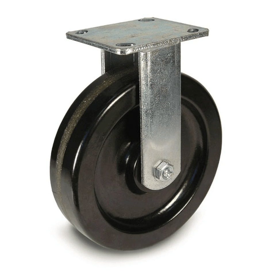 6" x 2" Phenolic Wheel Rigid Caster - 1200 lbs. Capacity - Durable Superior Casters