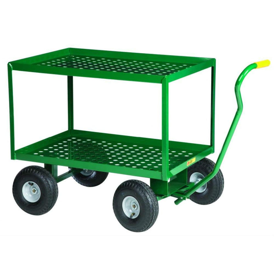 2-Shelf Wagon Truck w/ Perforated Deck (24"W x 36") - Little Giant