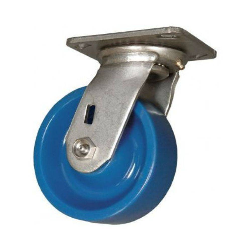 4" x 2" DuraLastomer Wheel Swivel Caster Stainless Steel - 750 lbs. Cap. - Durable Superior Casters