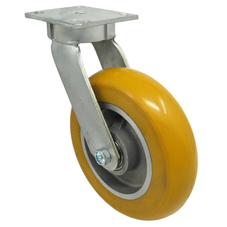 8" x 2" Ultraflex Wheel Swivel Kingpinless Caster - 1200 lbs Capacity - Durable Superior Casters