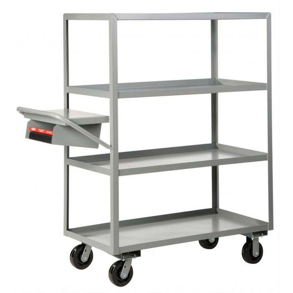 Multi-Shelf Order Picking Truck (4 Shelves w/ Lips) - Little Giant