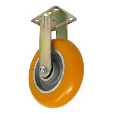 8" x 2" Ultraflex Wheel Rigid Maintenance Free Caster - 1200 lbs Capacity - Durable Superior Casters