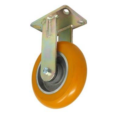 8" x 2" Ultraflex Wheel Rigid Maintenance Free Caster - 1200 lbs Capacity - Durable Superior Casters