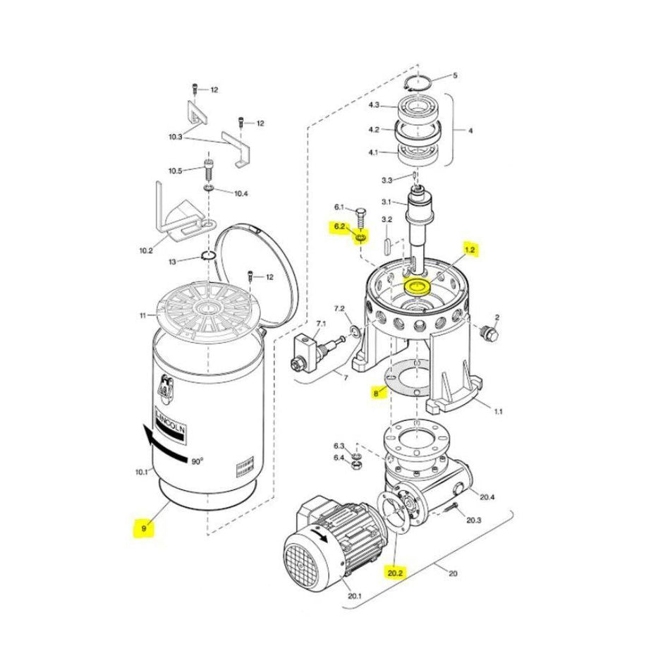 Lincoln Seal Kit For P215-M100-030XL - Lincoln Industrial