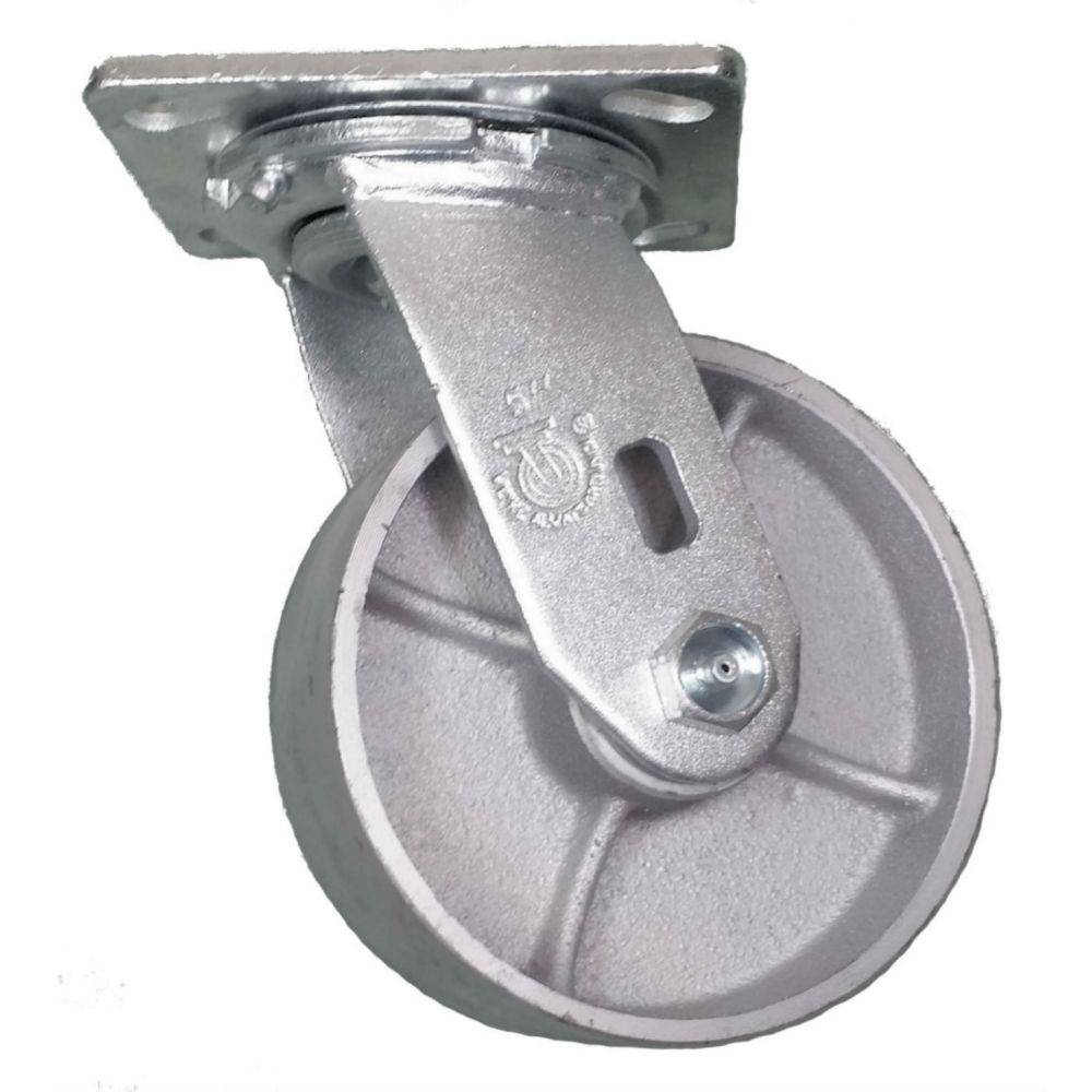 5" x 2" Semi-Steel Wheel Swivel Caster - 1000 lbs. Capacity - Durable Superior Casters