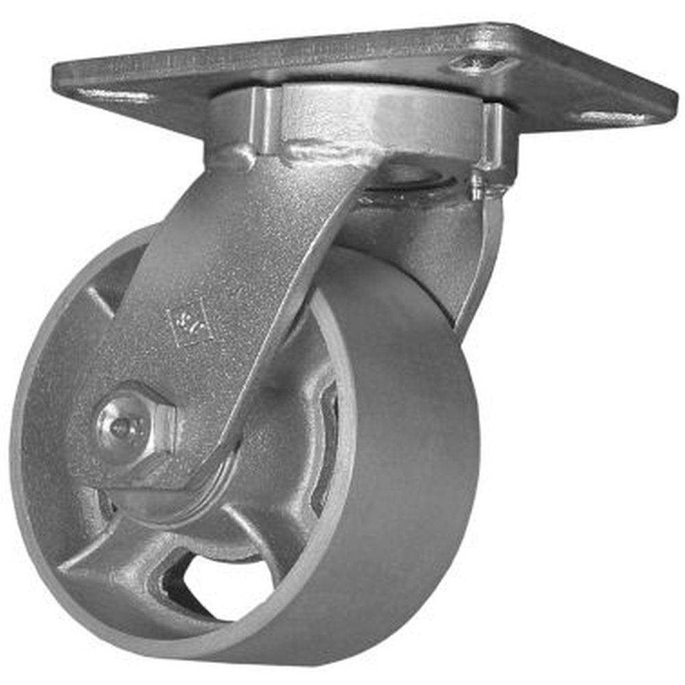 6" x 3" Heavy Duty Semi-Steel Kingpinless Swivel Caster - 2500 lbs. Cap. - Durable Superior Casters