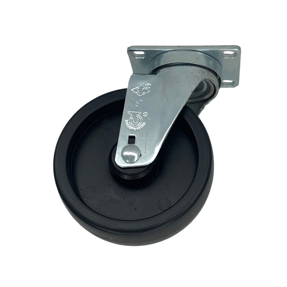 5" x 1-1/4" Polyolefin Wheel Swivel Caster - 200 lbs. Capacity - Durable Superior Casters