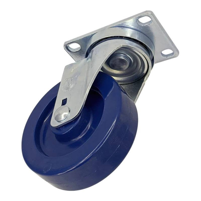 4" x 1-1/4" DuraLastomer Wheel Swivel Caster - 350 lbs. Capacity - Durable Superior Casters