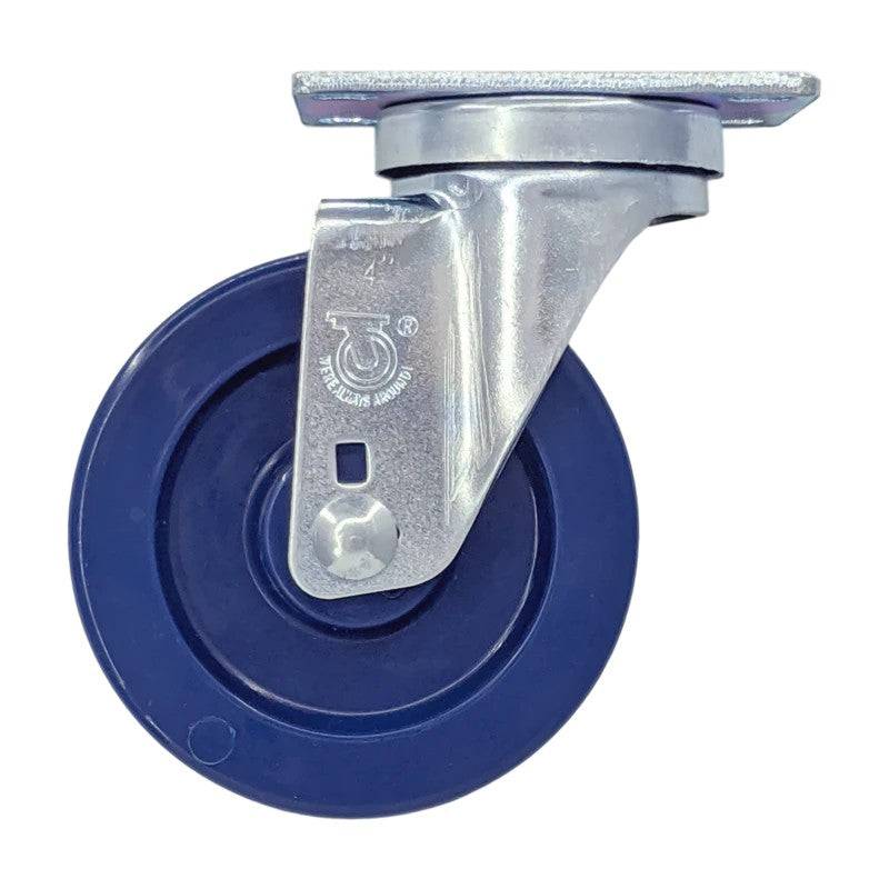 4" x 1-1/4" DuraLastomer Wheel Swivel Caster - 350 lbs. Capacity - Durable Superior Casters