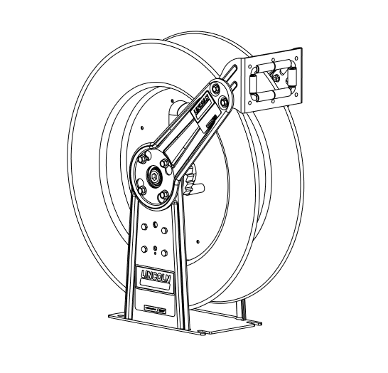 Lincoln Hose Reel 3/8 in, 75ft, 5,000psi - P/N: 89017 - Lincoln Industrial