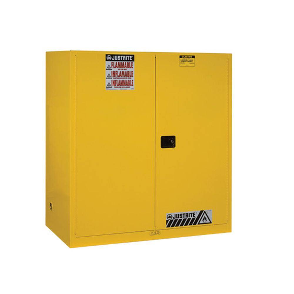 Sure-Grip Ex Vertical Drum Safety Cabinet, Support, 110 Gal, 2 S/C Dr - Justrite