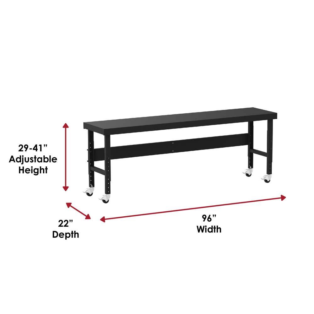 Valley Craft Mobile Adjustable Height Work Tables - Valley Craft