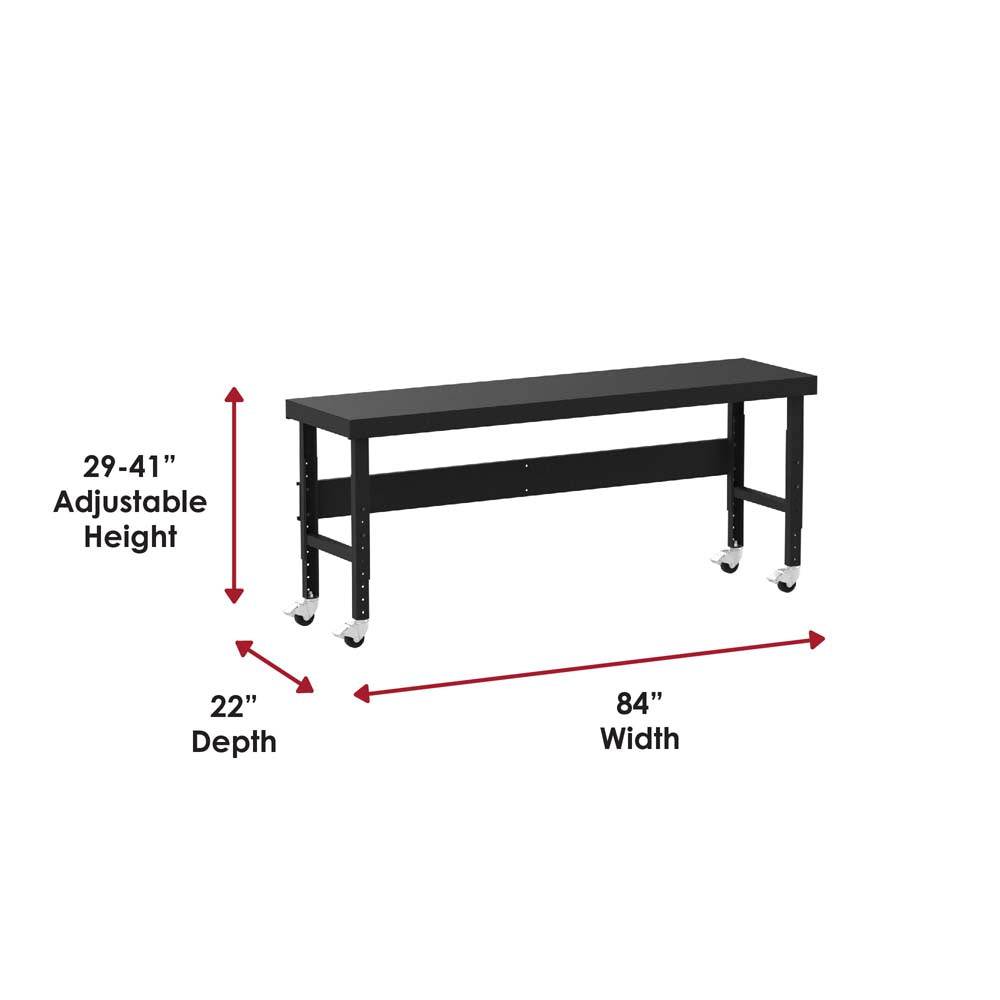 Valley Craft Mobile Adjustable Height Work Tables - Valley Craft