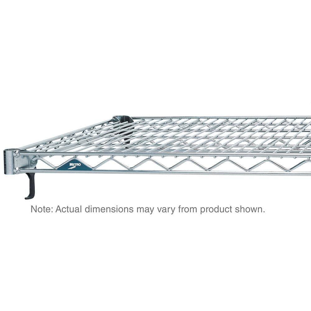 Metro Super Adjustable Super Erecta Industrial Wire Shelf, Chrome, 14" x 24" to 36" x 72" - Metro