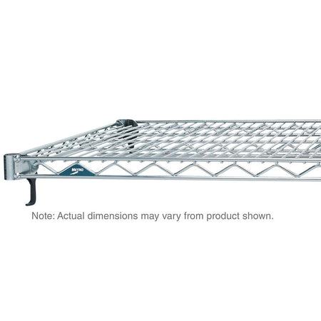 Metro Super Adjustable Super Erecta Industrial Wire Shelf, Chrome, 14" x 24" to 36" x 72" - Metro