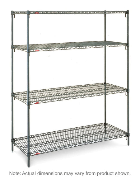 Metro - Super Adjustable Super Erecta 4-Shelf Industrial Wire Shelving Starter Unit - Metro