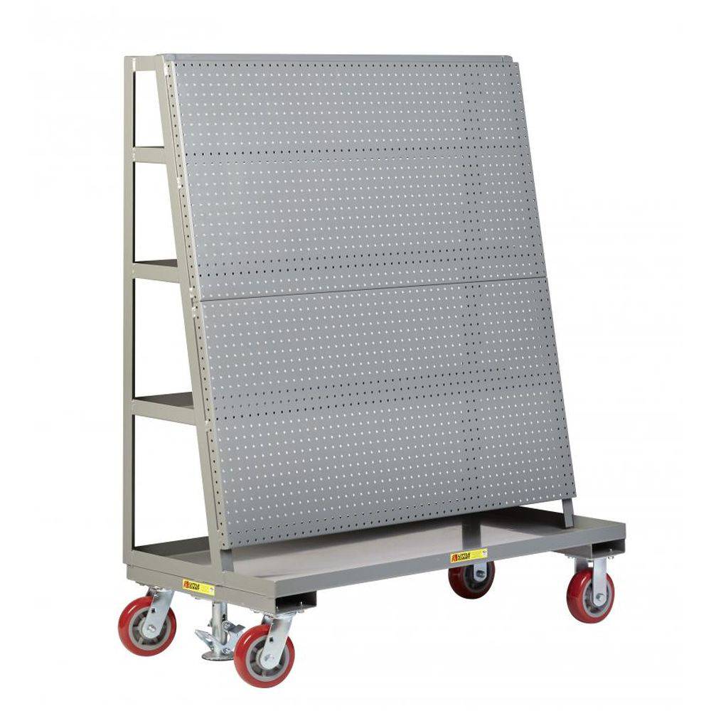 Mobile Pegboard w/ Back Shelf Storage - Little Giant