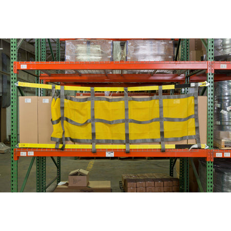 Pallet Rack Safety Nets - Standard/J-Hook Attachments - Adrian's Safety Solutions