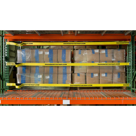 Pallet Rack Safety Straps - Standard/J-Hook Attachments - Adrian's Safety Solutions