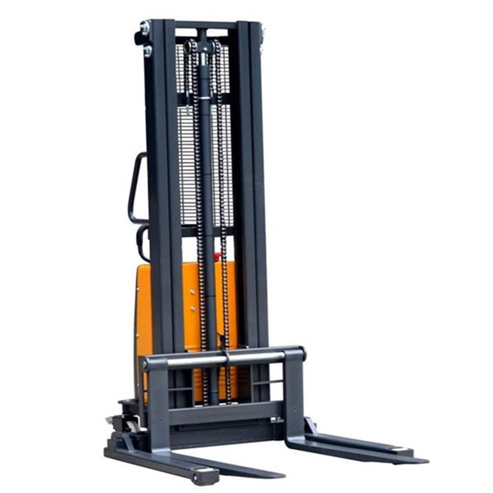 EKKO EA15B Semi-Electric Straddle Stacker - 119" Height - 3300 lbs Capacity - Ekko Lifts