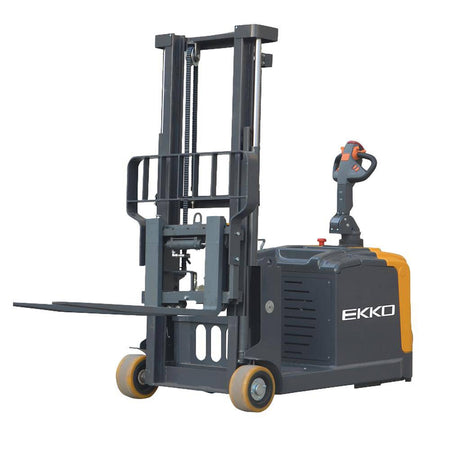 EKKO EK14S-130 Counterbalanced Walkie Stacker SIDE-SHIFTING - 3300 lbs Capacity - Ekko Lifts