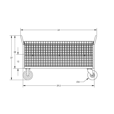 Valley Craft Platform Cage Carts - F80119VCGY