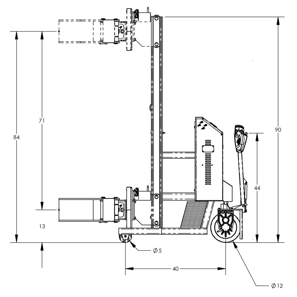 Valley Craft Fully Powered Drum Lifts and Rotators - F80145A8