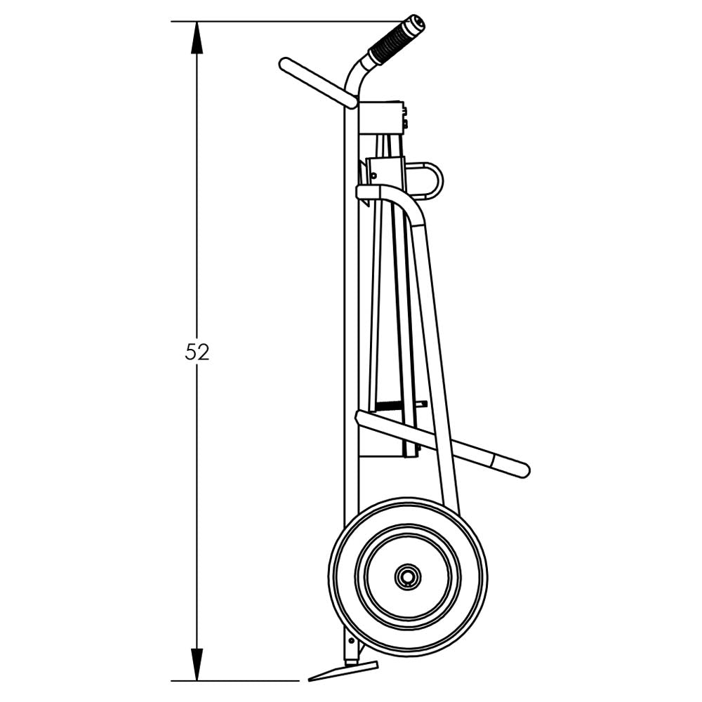 Valley Craft Steel 2-Wheel Drum Hand Trucks - F81600A9F