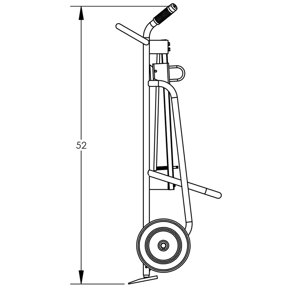 Valley Craft Steel 2-Wheel Drum Hand Trucks - F81895A3L