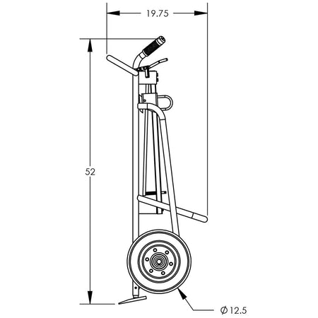 Valley Craft Steel 2-Wheel Drum Hand Trucks - F82025A4C