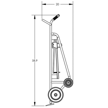 Valley Craft Steel 4-Wheel Drum Hand Trucks - F82845A2F