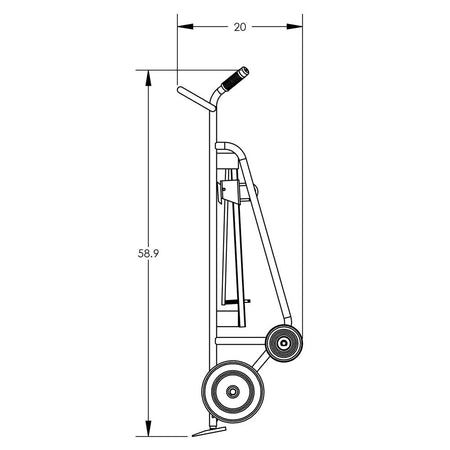 Valley Craft Steel 4-Wheel Drum Hand Trucks - F82895A1C