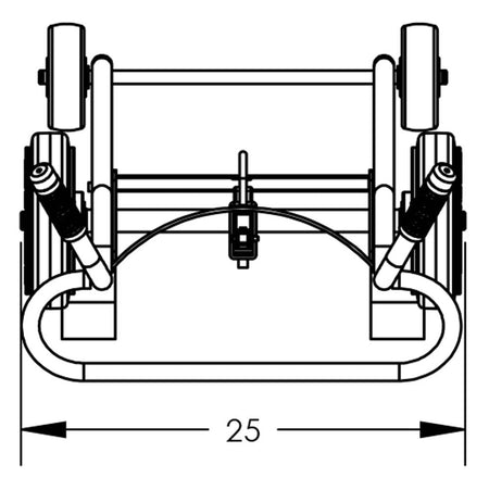 Valley Craft Steel 4-Wheel Drum Hand Trucks - F82895A1F