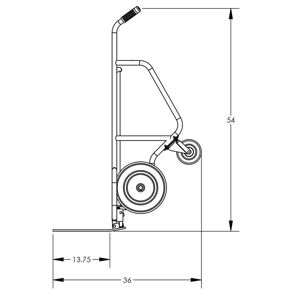 Valley Craft 4-Wheel Pallet Hand Trucks - F84812A7