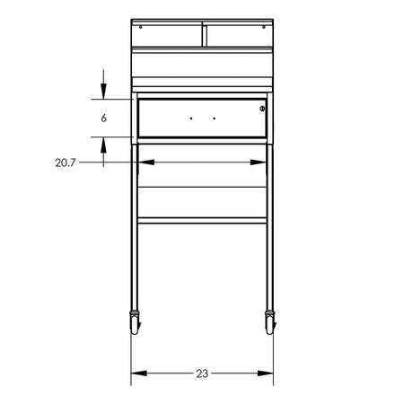 Valley Craft Mobile Shop Desks - F85827A0