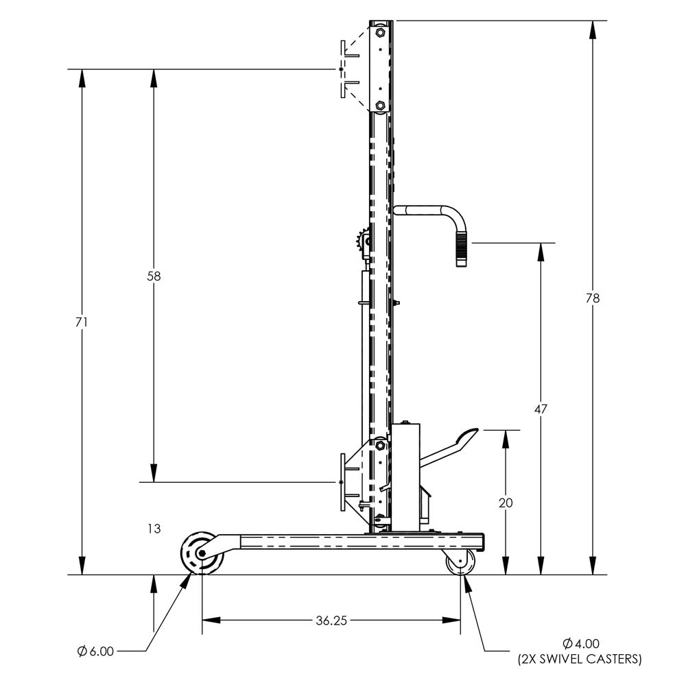 Valley Craft Steel Universal Lifts & Stackers - F88567B5