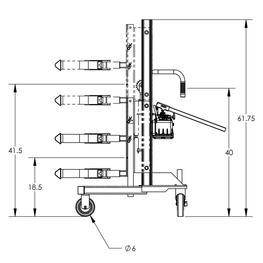 Valley Craft Drum Industrial Lifts & Transporters - F88577B3