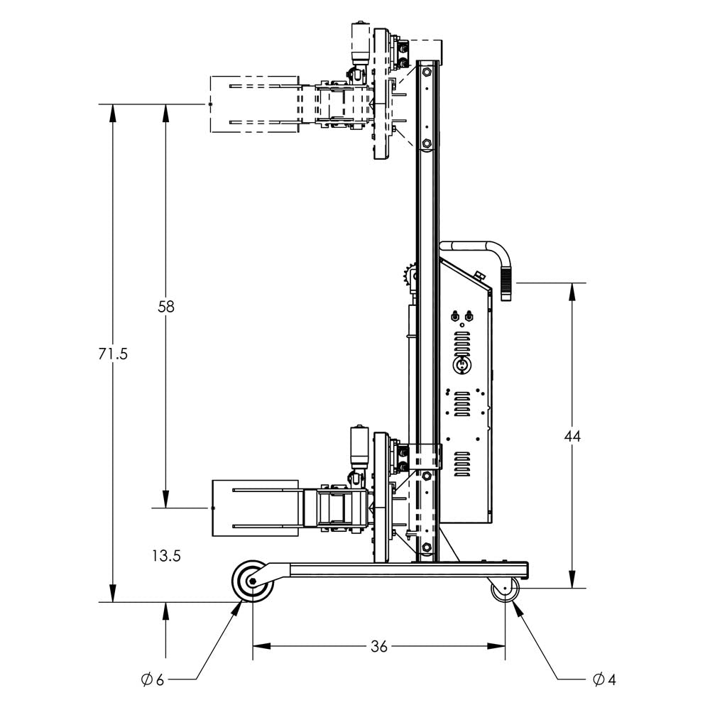 Valley Craft Semi-Powered Drum Lifts and Rotators - F88585C3