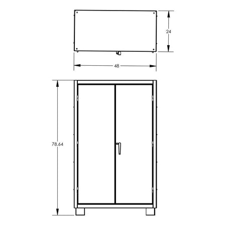 Valley Craft 12 Gauge Cabinets, Heavy Duty - F89165VCGY