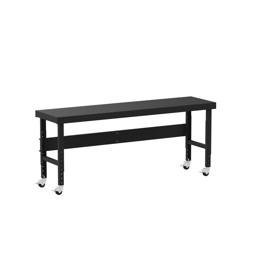 Valley Craft Mobile Adjustable Height Work Tables - F89242BK