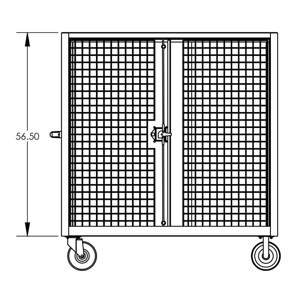 Valley Craft Security Carts - F89556VCBL