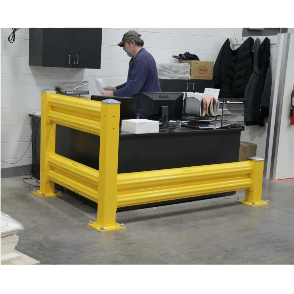 Heavy Duty Warehouse Guard Rail Add-On Unit - Handle-It