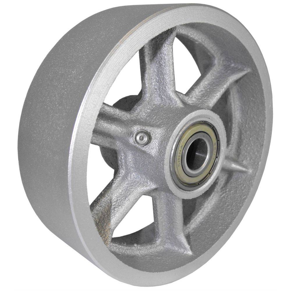 6" x 2" Heavy Duty Semi-Steel Wheel - 1400 lbs. Capacity - Durable Superior Casters