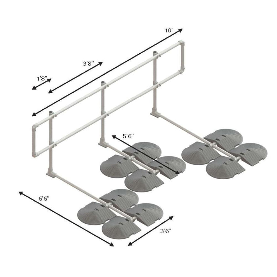 Kee Guard Railing, Long Kit, Straight Configuration - Kee Safety