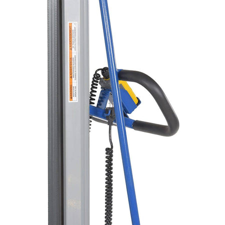 Steel DC Powered Work Position - 35 in x 24 in x 71 in - 330 lbs Capacity - Blue - Vestil