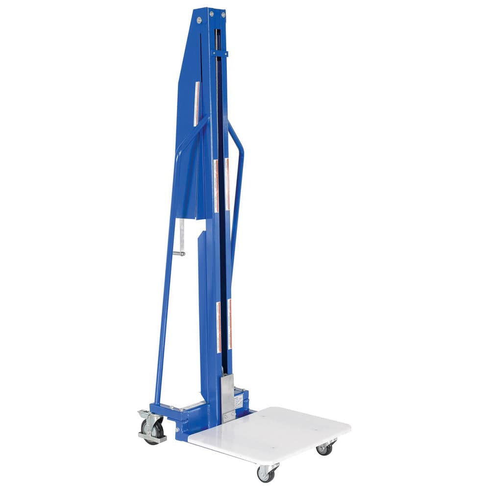 Steel Manual Work Position - 32 in x 24 in x 75 in - 440 lbs Capacity - Blue - Vestil