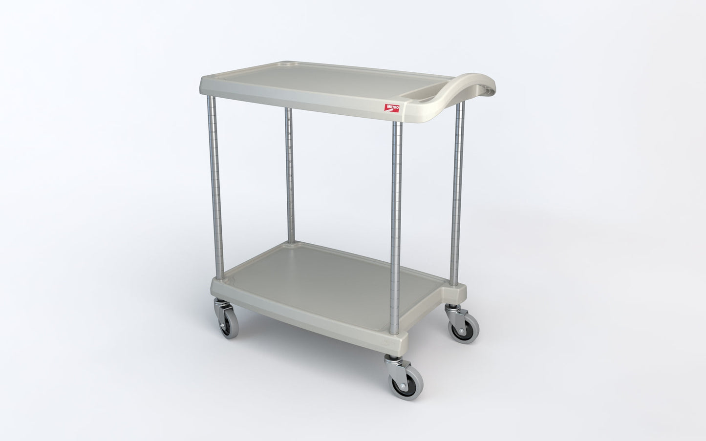 Metro myCart Plus Series 2-Shelf and 3-Shelf Height-Adjustable Utility Carts