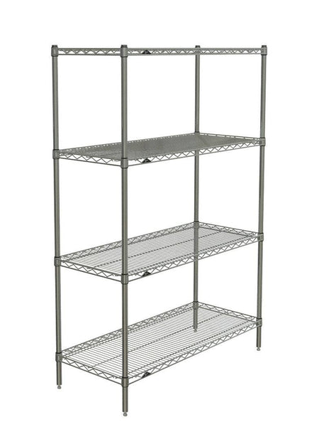 Metro - Super Erecta 4-Shelf Industrial Wire Shelving Starter Unit (Brite) - Metro