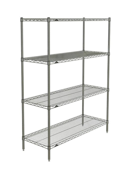 Metro - Super Erecta 4-Shelf Industrial Wire Shelving Starter Unit (Brite) - Metro